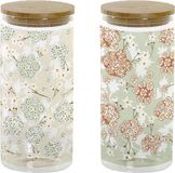 DKD Home Decor Bamboe Borosilicaatglas (1,4 L) (2 Stuks)