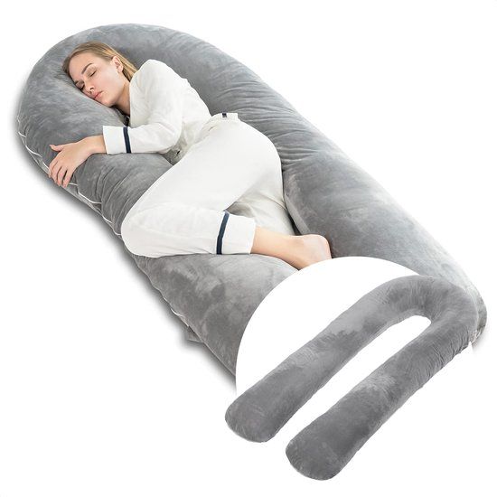 Avalo Zwangerschapskussen 5XL - 330CM - Grijs