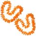 Merkloos Hawaii krans - 10x - oranje - stof