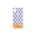 Hoes Io&Mio Hoes voor iPhone X en iPhone XS wit en oranje met exclusief Polkadot ontwerp