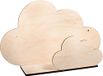 Rayher Houten bouwset plank wolk, FSC Mix Credit, natuur, 35x10x21cm, 5-delige bouwset, kinderrek van hout, om te beschilderen, 62975505