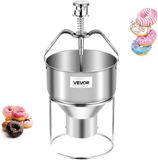 Vevor Handmatige Donut Hopper Donutbeslag Dispenser Roestvrij Staal 2,4l Verstelbaar