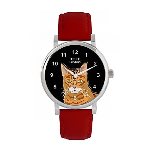Toff London Ginger Bengal Head Cat Watch - 5059656639237