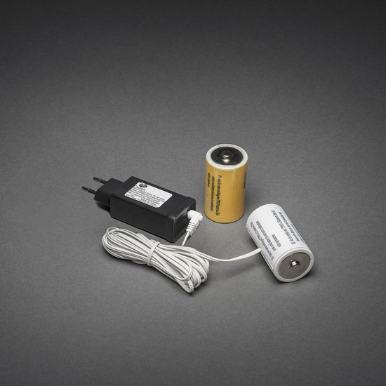 false 230V - 2x D Adapter voor batterijartikelen
