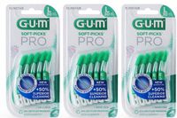 GUM Soft-Picks PRO Large - 3 x 30 stuks - Wit/Groen