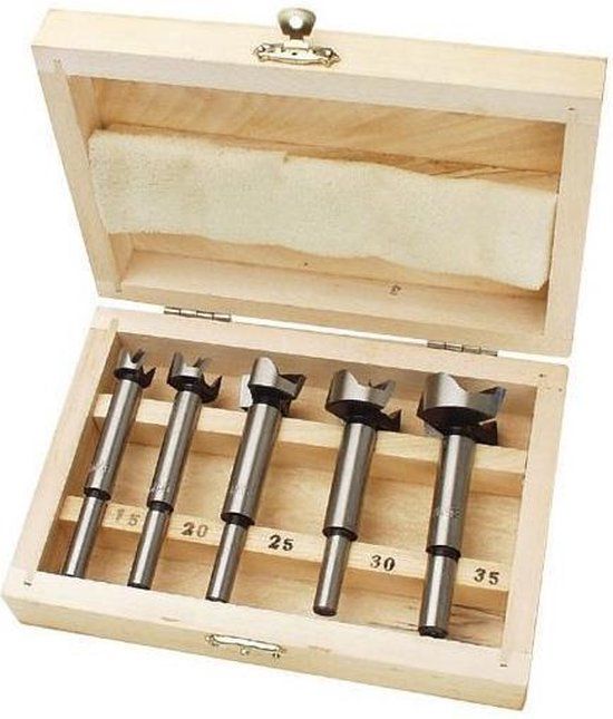 Brüder Mannesmann 540-5 5-delige Frees- en scharnierborenset - 15-35mm