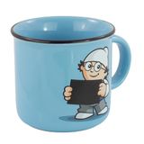 p:os Mainzelmännchen p:os 33825 - Kindermok met kleurveranderend effect, blauw, 180 ml