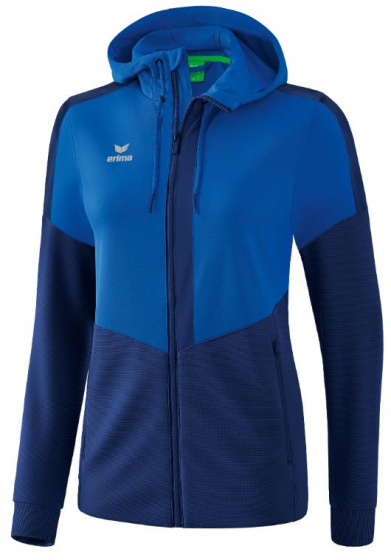 Erima trainingsjack Squad dames polyester blauw