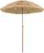 vidaXL Strandparasol 160 x 160 x 196 cm polyester en staal naturel