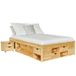 Altobuy CALI Standaard tweepersoons houten bedframe