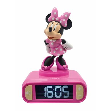 LEXIBOOK Disney Minnie wekker met 3D nachtlicht figuur en speciale beltonen