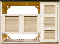 Timbela M981A - LP SmartSide Kliko ombouw - 2x240L - Beige - Hout