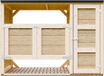 Timbela M981A - LP SmartSide Kliko ombouw - 2x240L - Beige - Hout