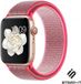 Strap-it Apple Watch nylon loop band - rose - Taille : 38mm & 40mm