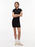 Tommy Hilfiger Tommy Jeans Jurk Zwart Katoen Elastaan XS