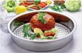 Cigkofte Plat rond en inox