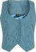 Voodoo Vixen Pinstripe Collard Dames Bodywarmer - blauw - S