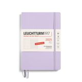 LEUCHTTURM1917 370507 Week- en notitieblok 2025, softcover, medium, A5, 12 maanden planner, 80 g, gelinieerd, paars