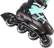 Nils Extreme NH18366A - Inlineskates 2-in-1 - Blauw-Groen - Maat S (31-34) - Verstelbaar