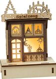 HGD CW00-1040 kerstdecoratie, hout, gekleurd, groot