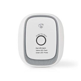 Nedis SmartLife Gasdetector - Natuurlijk gas - Zilver/Wit