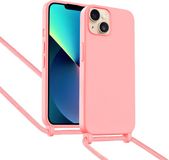 ShieldCase Hoesje met telefoonkoord (roze) geschikt voor iPhone 13