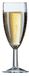 Arcoroc ARC 39084 Reims champagneglas, 145 ml, met vulstreep bij 0,1 l, glas, transparant, 12 stuks