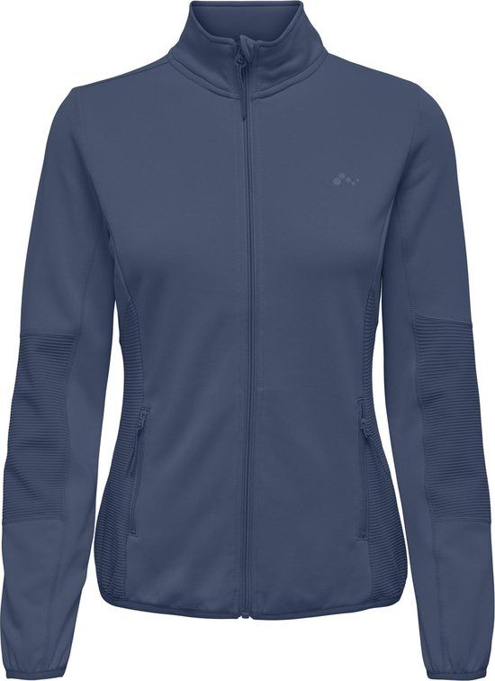 ONLY PLAY ONPJETTA HN FZ LS FLEECE JCK NOOS Dames Jas - Vintage Indigo - Maat S