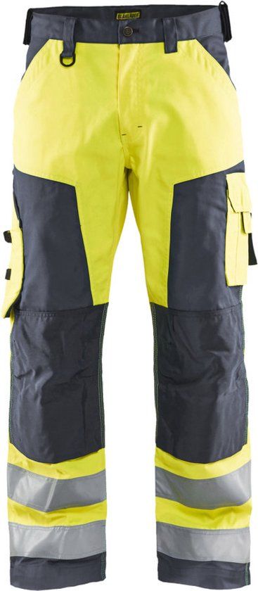 Blåkläder Werkbroek High Vis zonder spijkerzakken 1566-1811 - HIgh Vis Geel/Medium Grijs - C54