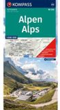 KOMPASS Autokarte Alpen 1:500.000