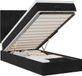 vidaXL lit plateforme avec matelas 100x200cm velours noir