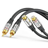 sonero S-AC710-020 audiokabel 2 m 2 x RCA Zwart