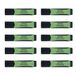 OFFICE PRODUCTS Markeerstiften, verpakking van 10 stuks, markeerstift met rubberen greep, marker 2-5 mm, viltstift groen, 10 stuks, highlighter voor thuis, kantoor, school