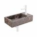 Saniclass Fuente robinet – rectangulaire – 40x22x10 cm – pierre naturelle anthracite