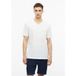 T-Shirt mit Logodruck und V-Ausschnitt aus Baumwolle