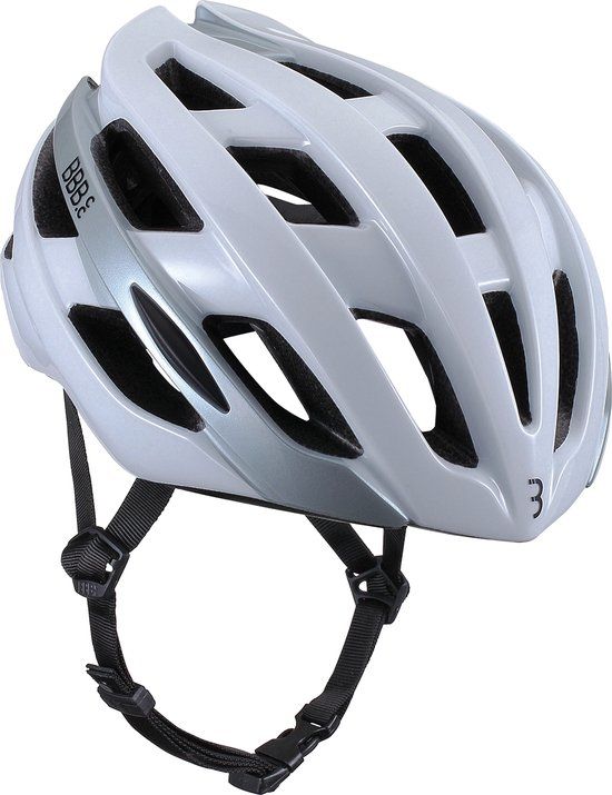 BBB Cycling Hawk Racefiets Helm - Glanzend Wit - Maat M