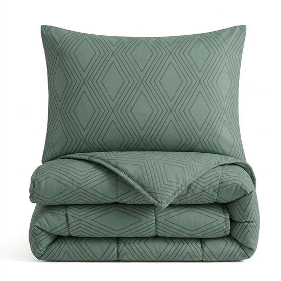 Sleeptime® 2 in 1 Dekbed zonder Overtrek Dorian - Dekbed - 240 x 200 cm + 2 x kussensloop 60x70 - Groen