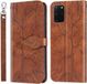 Merkloos Samsung Galaxy S20 - Life of Tree Embossing Pattern - Brown Leather Case