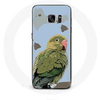 Maniacase Hoesje voor Samsung Galaxy S7 Edge Vogels groen
