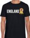 Bellatio Decorations Verkleed shirt voor heren - England - zwart - supporter - themafeest - UK XXL
