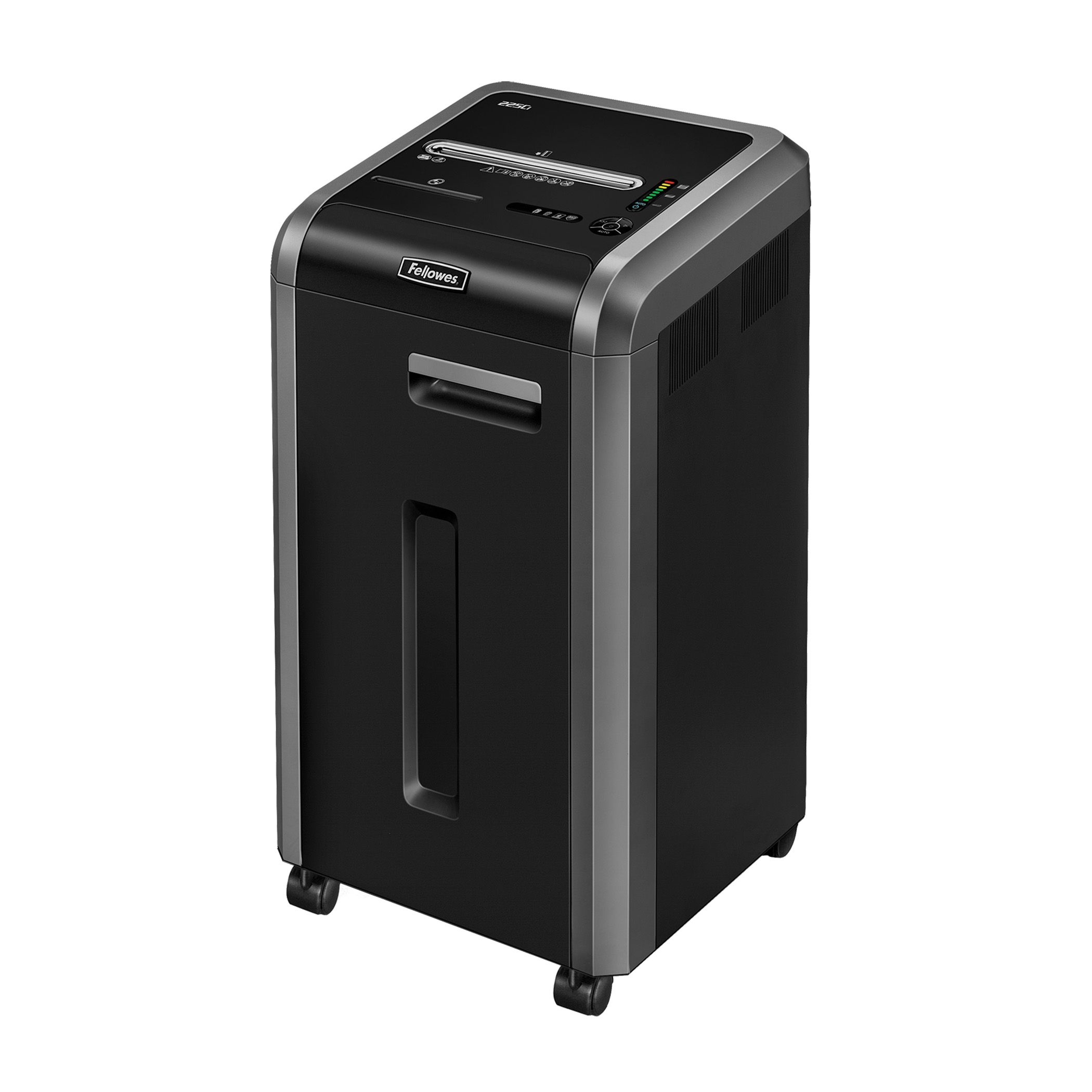 Fellowes 225Ci Cross-Cut Shredder - P-4 - 24cm - Black/Silver