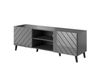 Meuble TV design gris brillant 150 cm