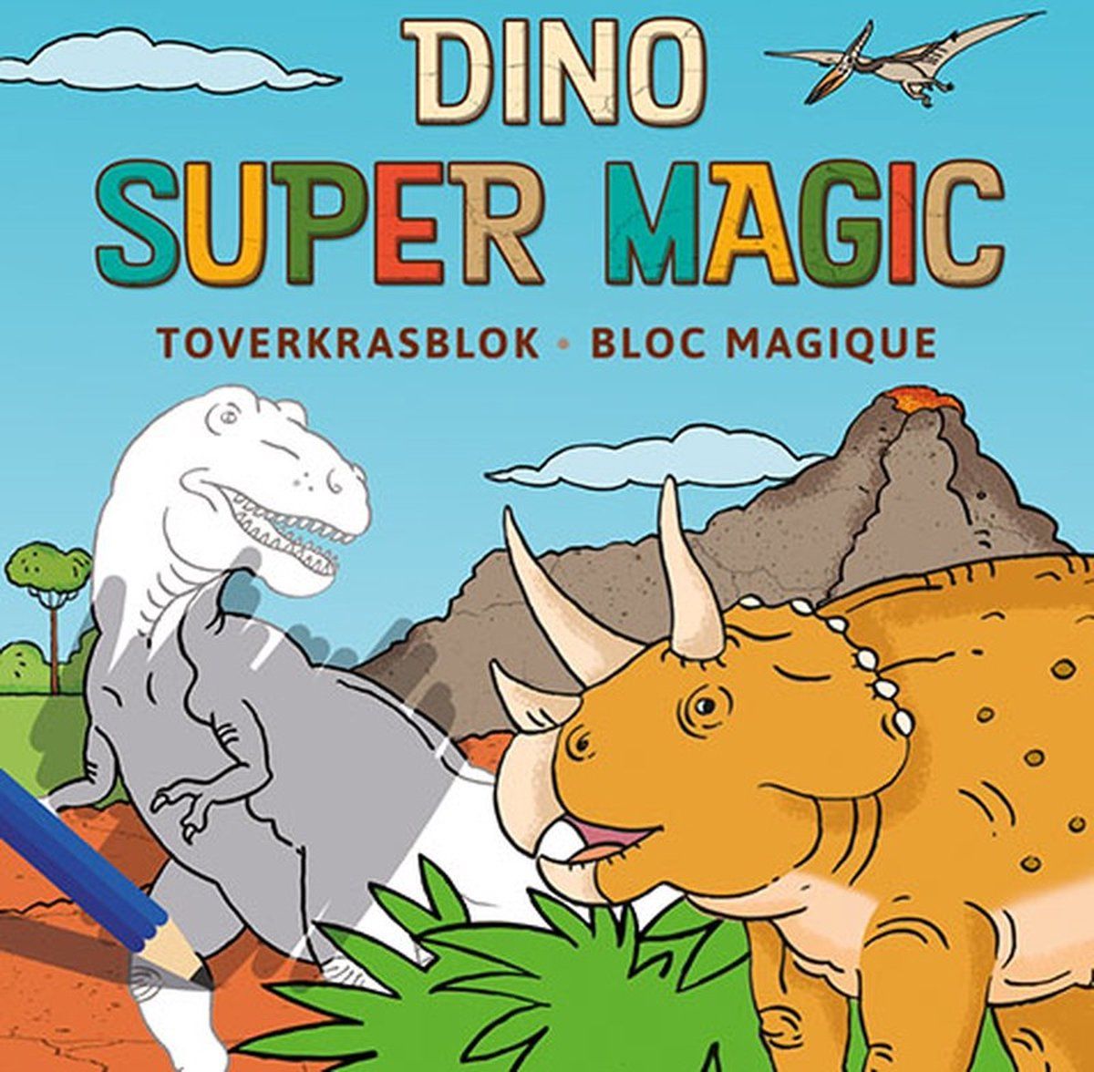 Deltas Dino Super Magic Toverkrasblok / Dino Super Magic Bloc Magique