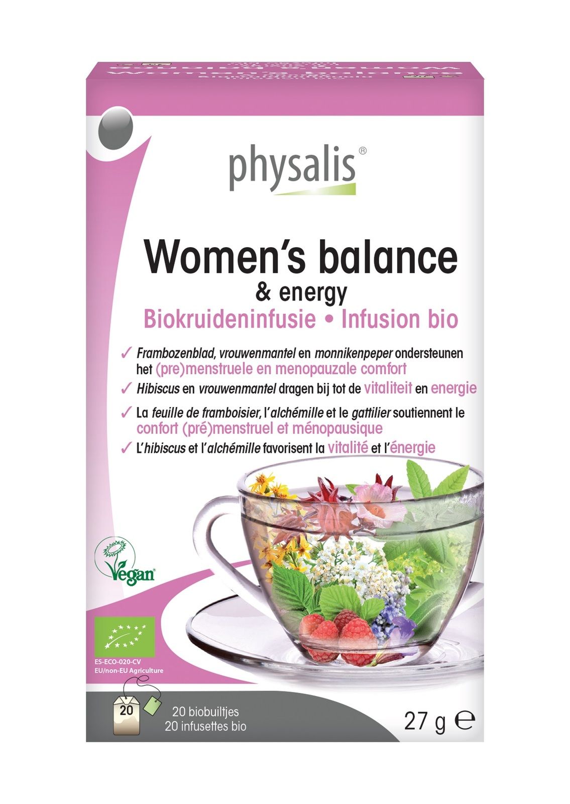 Physalis Women's Balance & Energy Herbal Infusion Bio Bags