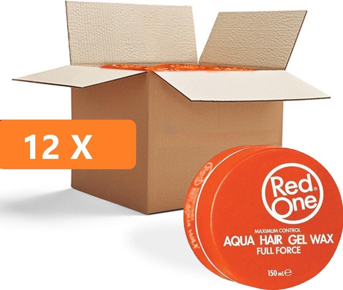 RedOne Orange Hair Wax| Haarwax| Haargel| Gel| Aqua wax| Oranje Aqua haarwax| 12 stuks| 12 pieces