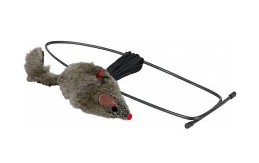 TRIXIE 4065 Muis Voor Deurkozijn - Pluche - 8X190 cm - grijs