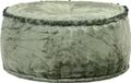 vidaXL Poef rond 40x20 cm fluweel groen