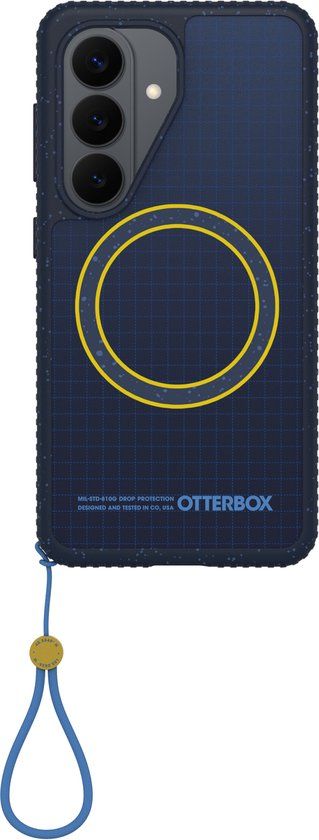 OtterBox Sole Series Hoesje Geschikt voor Samsung Galaxy S26 | Back Cover | Compatibel met MagSafe | Met Draaglus | Gerecycled | Real Quiet Blauw