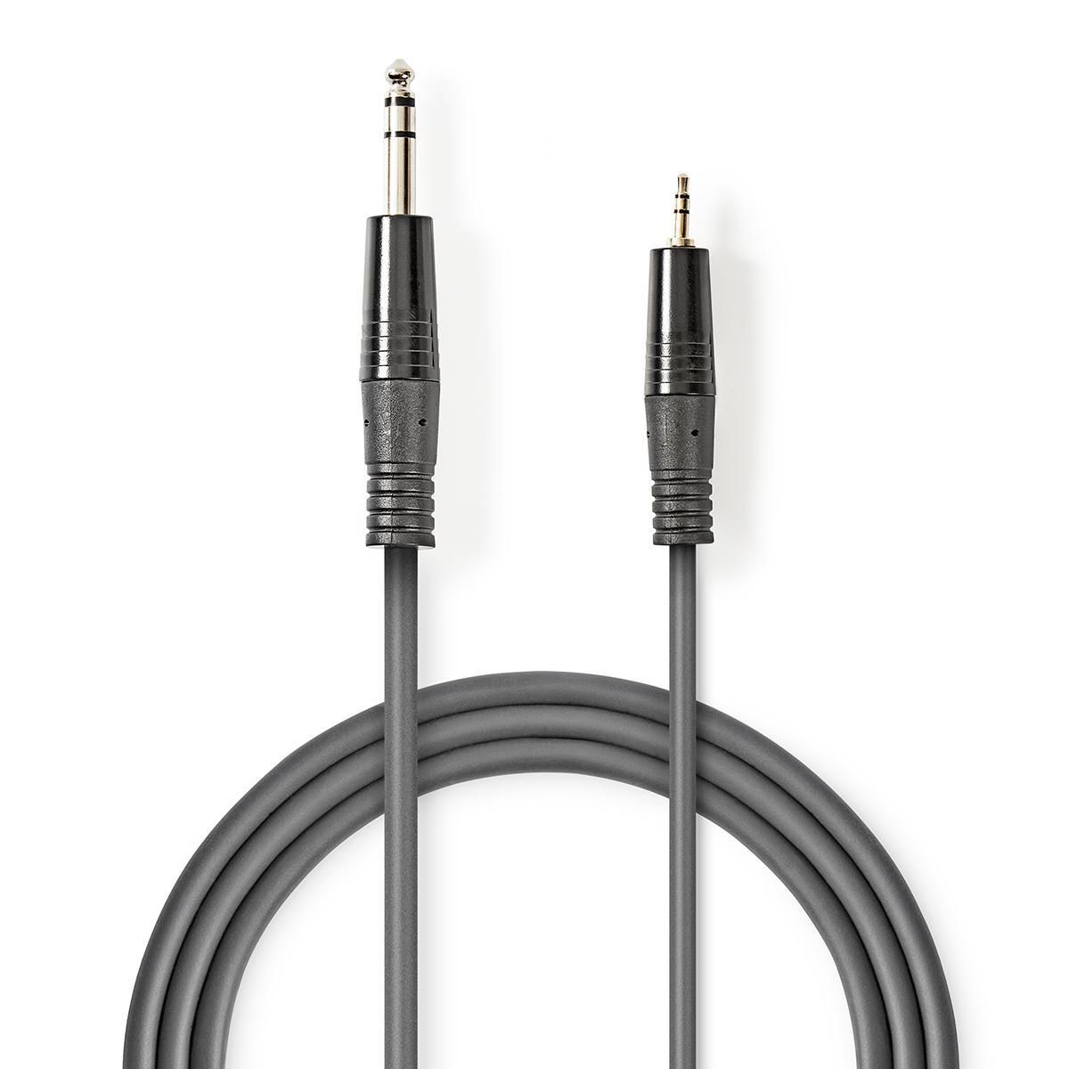 Nedis COTH23205GY30 Audiokabel 3 m 6.35mm Male naar 3.5mm Male Grijs