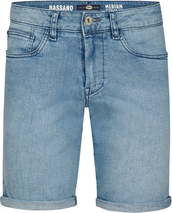 Petrol Industries Heren Bassano Regular Jeansshort Shockwave Blauw Maat XXL